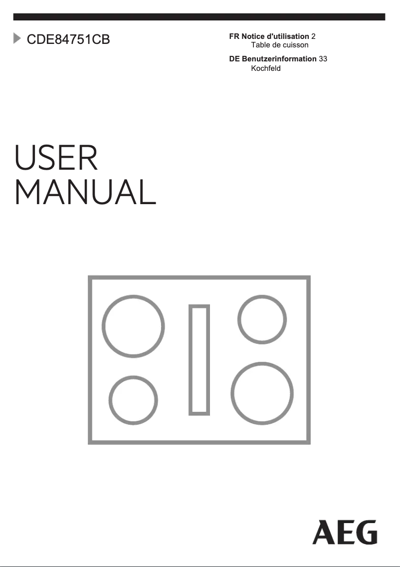 Imagen de la primera página del manual del dispositivo CDE84751CB