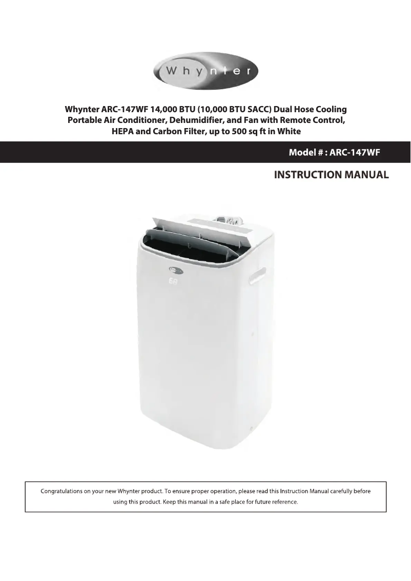 Imagen de la primera página del manual del dispositivo ARC-147WF