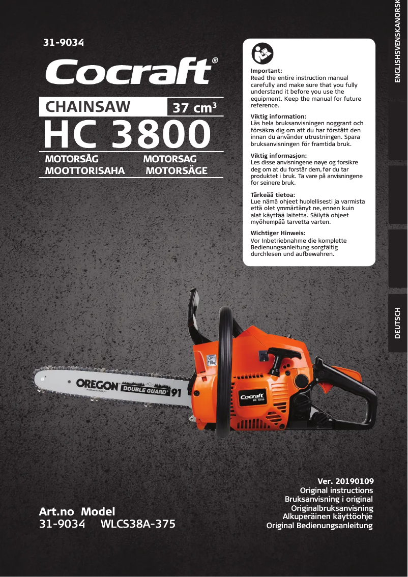 Página 1 del manual Manual de usuario Cocraft KCM22B