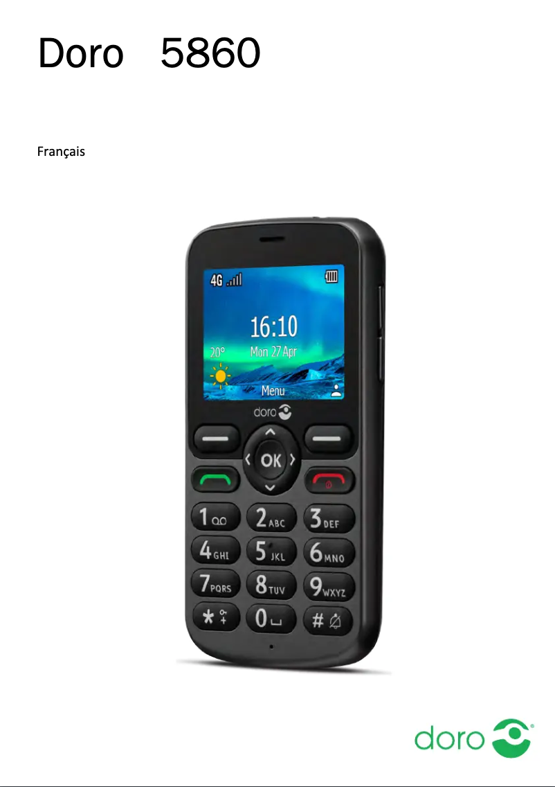 Página 1 del manual Manual de usuario Doro 5860