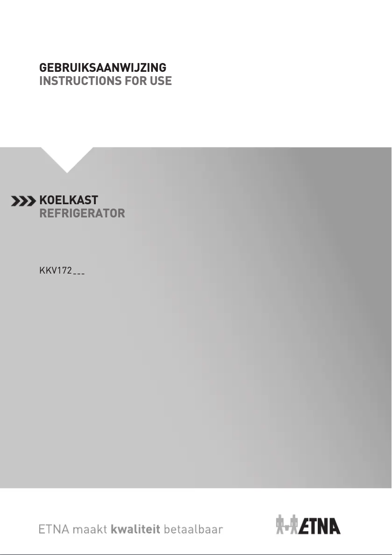 Imagen de la primera página del manual del dispositivo KKV172RVS