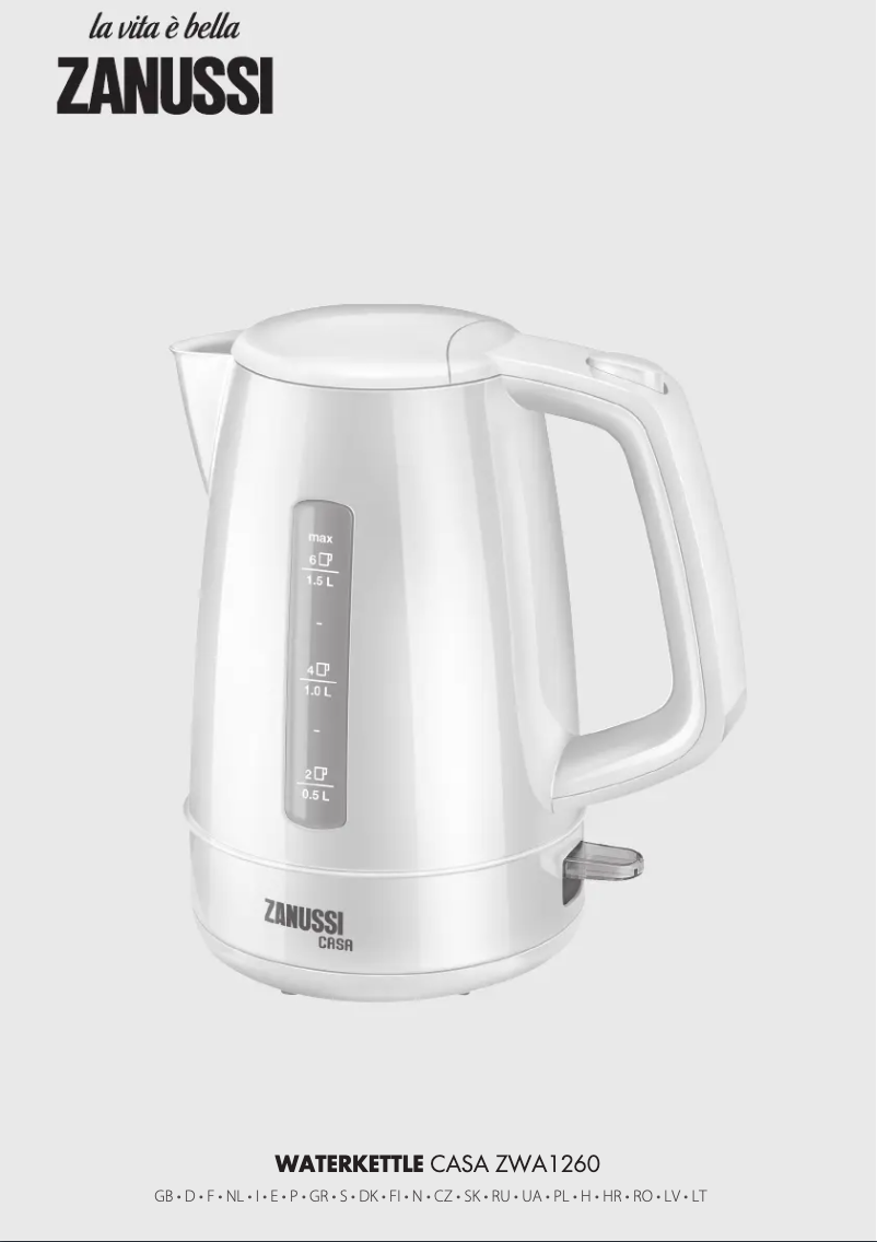 Página 1 del manual Manual de usuario Zanussi ZWA1260