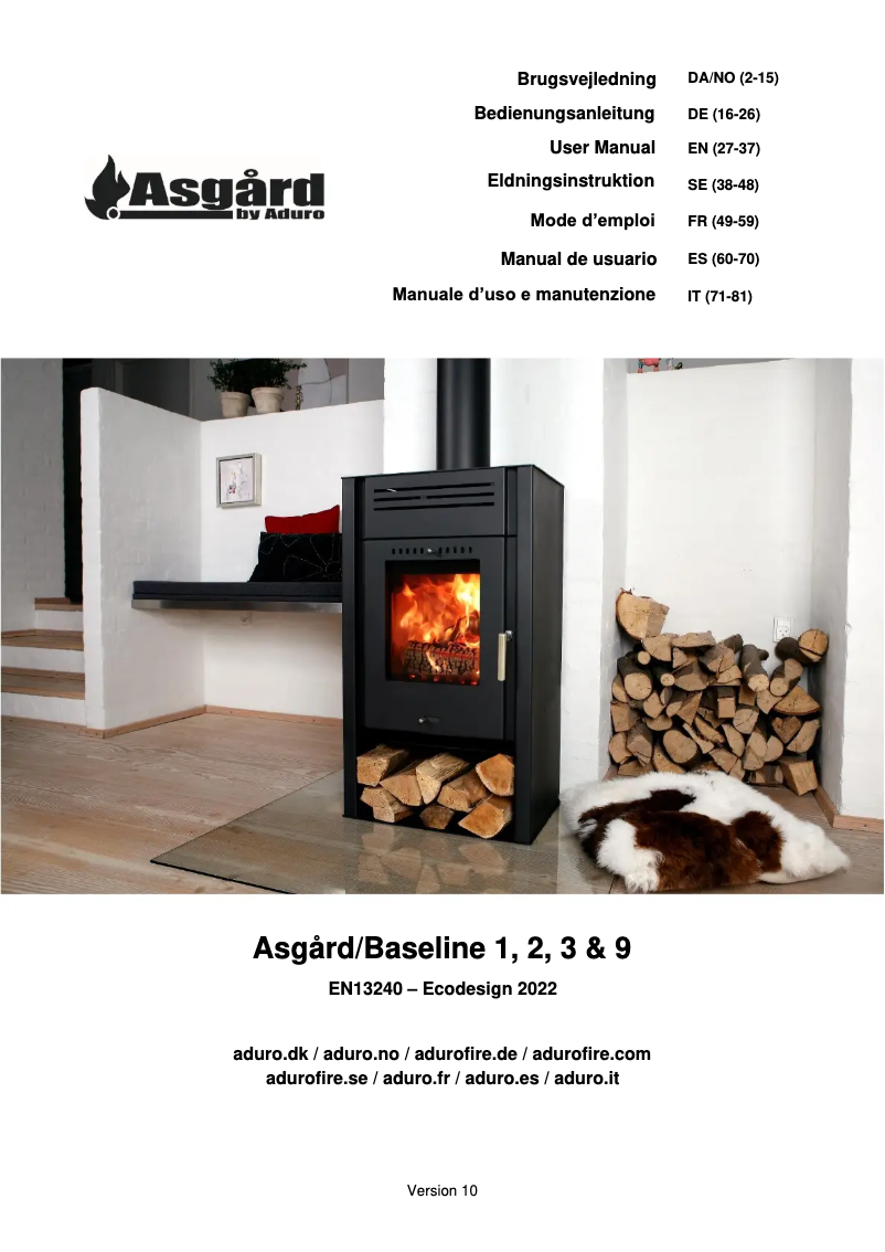 Imagen de la primera página del manual del dispositivo Asgard 3