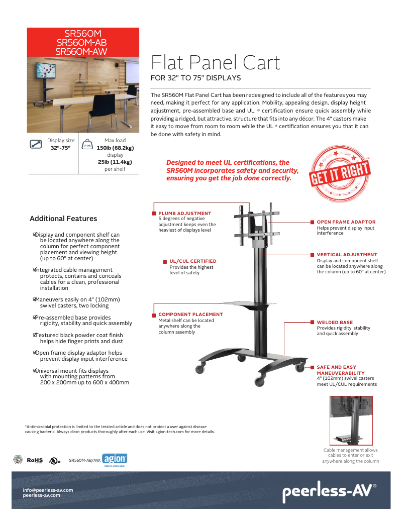 Imagen de la primera página del manual del dispositivo SR560M-AW
