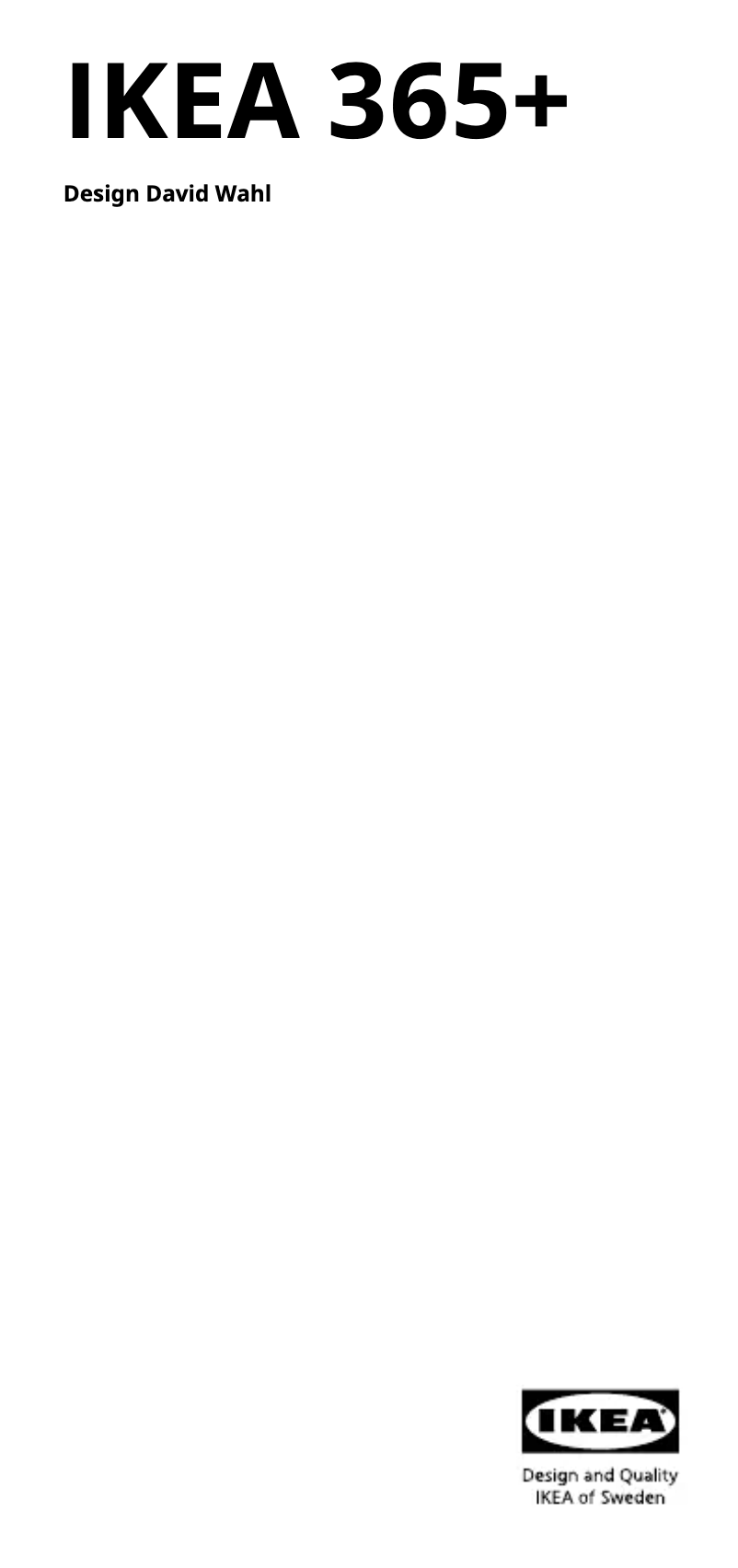 Página 1 del manual Manual de usuario Ikea 365+ 105.807.01