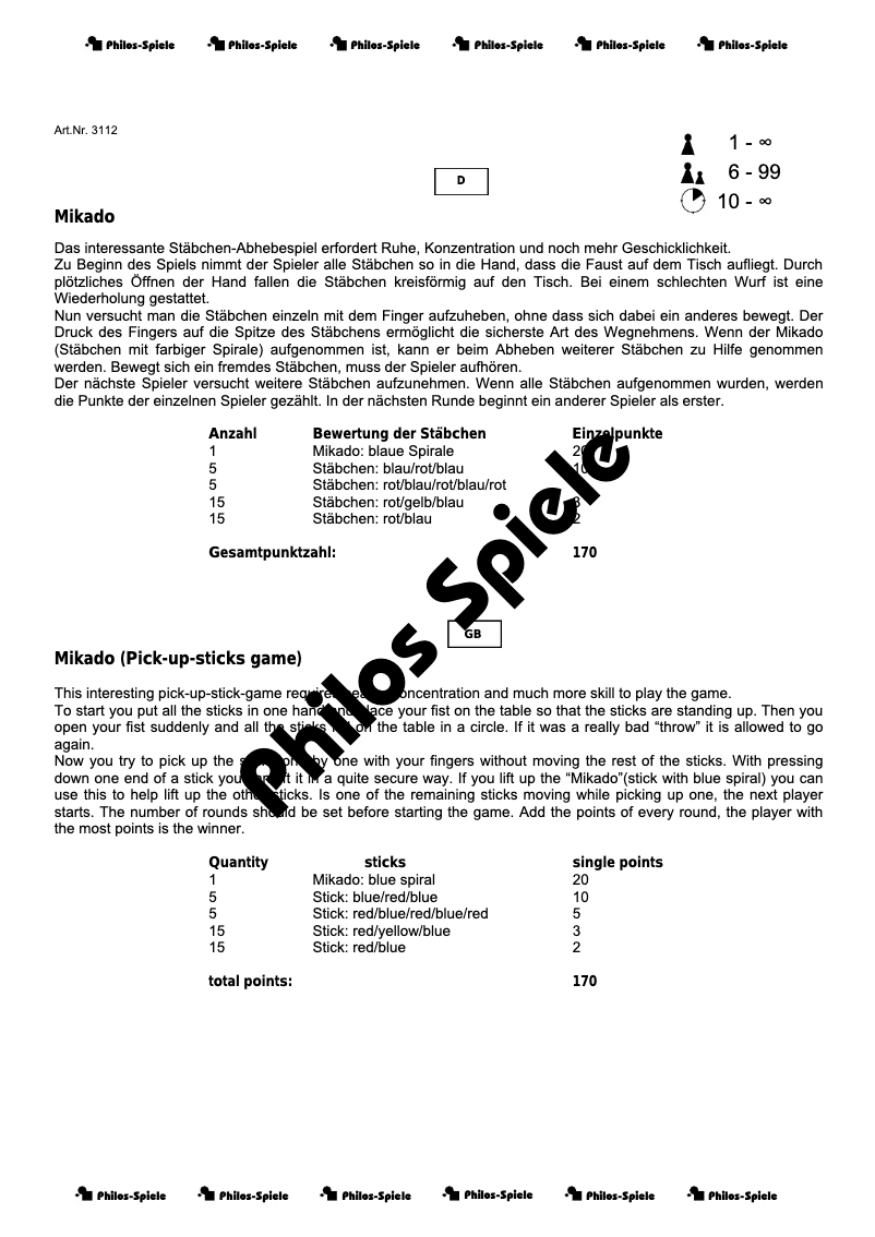 Imagen de la primera página del manual del dispositivo Mikado