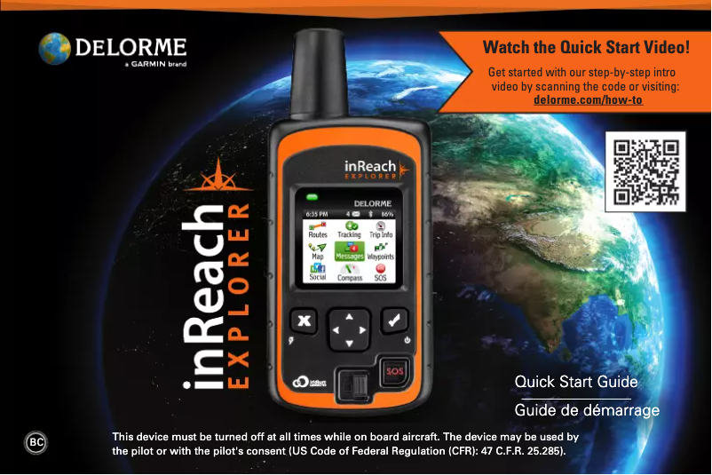 Página 1 del manual Manual de usuario Garmin InReach Explorer