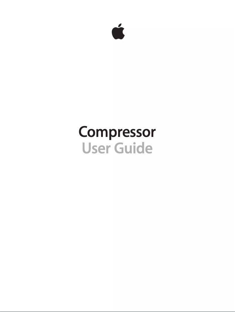 Página 1 del manual Manual de usuario Apple Compressor