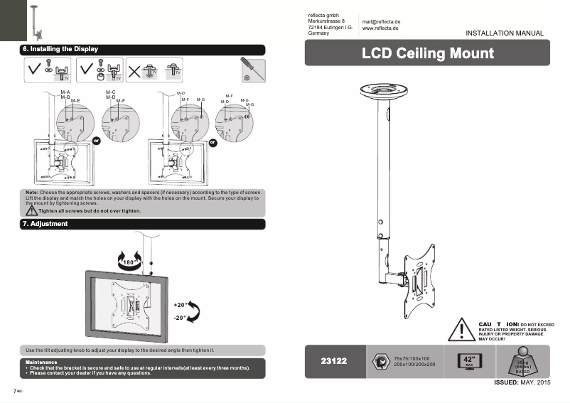 Página 1 del manual Manual de usuario Reflecta 23122