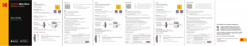 Imagen de la primera página del manual del dispositivo Mini Shot