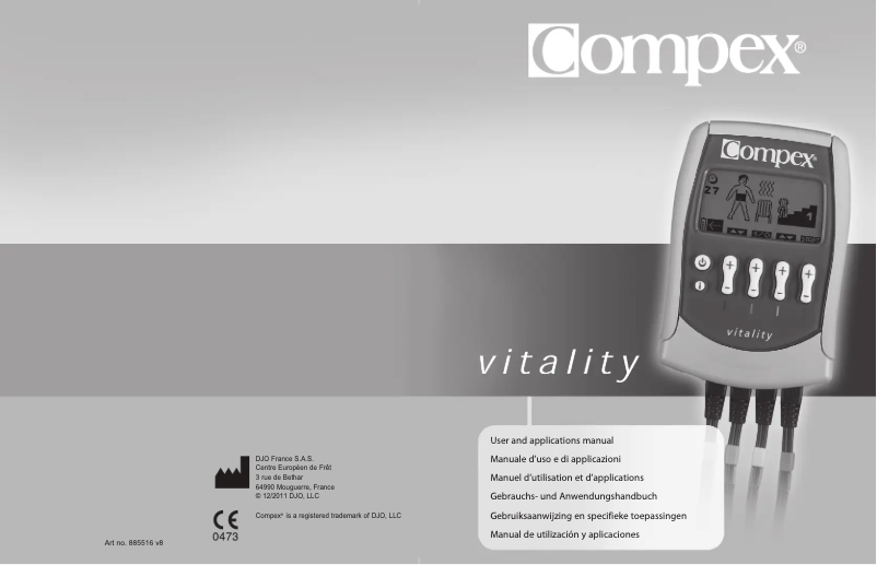 Página 1 del manual Manual de usuario Compex Vitality