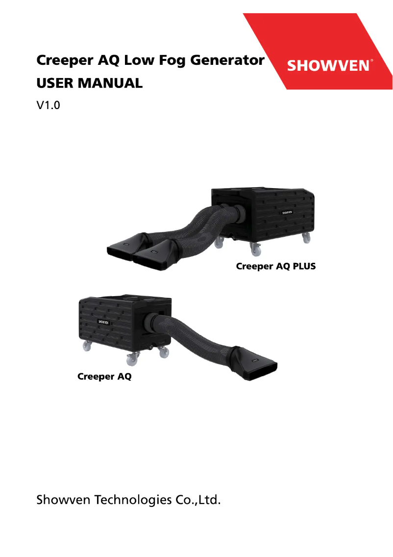 Imagen de la primera página del manual del dispositivo Creeper AQ