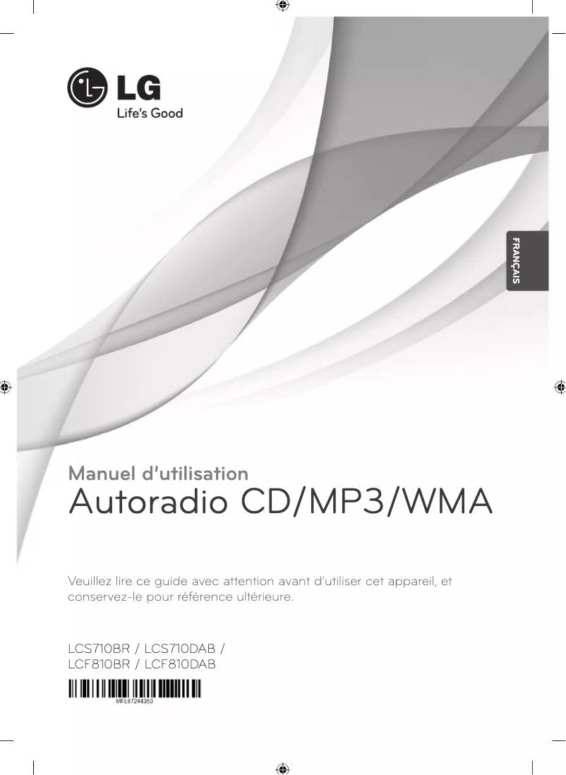 Imagen de la primera página del manual del dispositivo LCF810BR