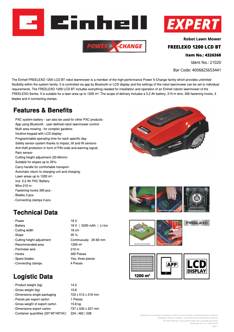 Imagen de la primera página del manual del dispositivo FREELEXO 1200 LCD BT