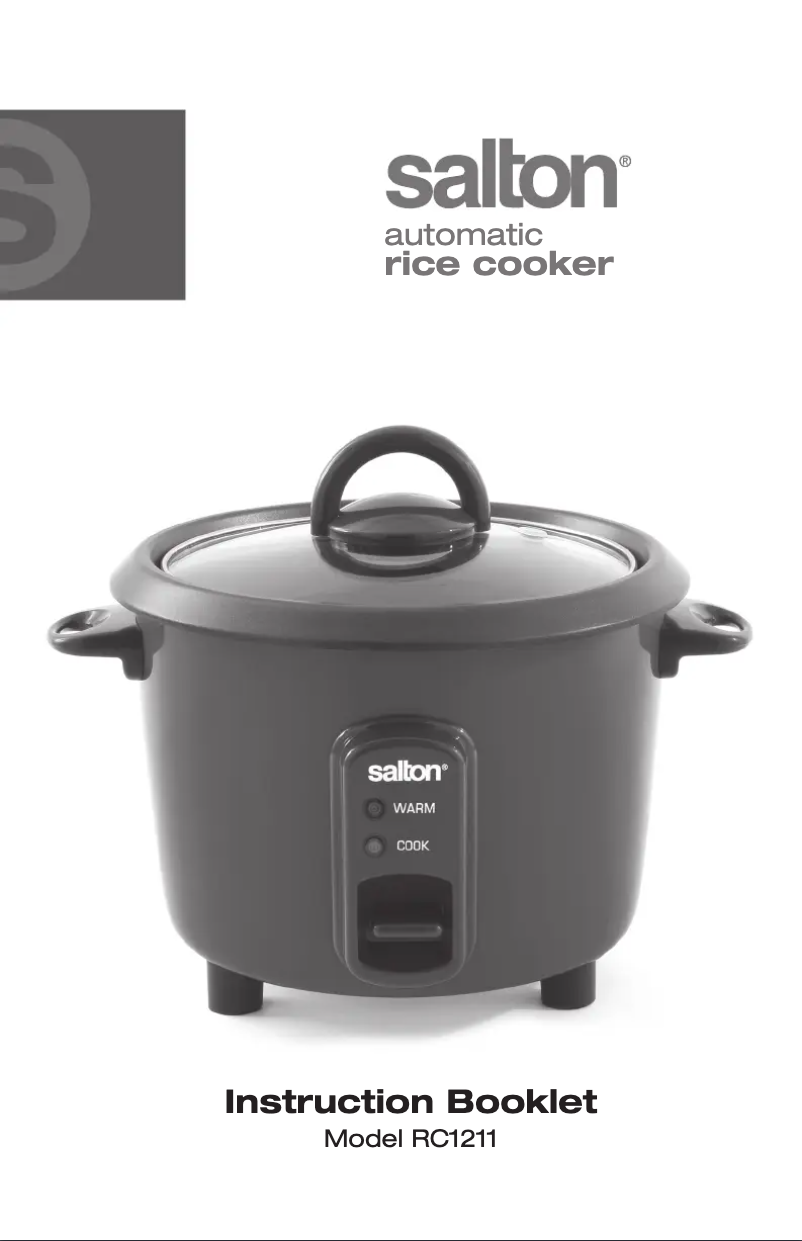 Página nº 1 - Manual de usuario Salton RC1211
