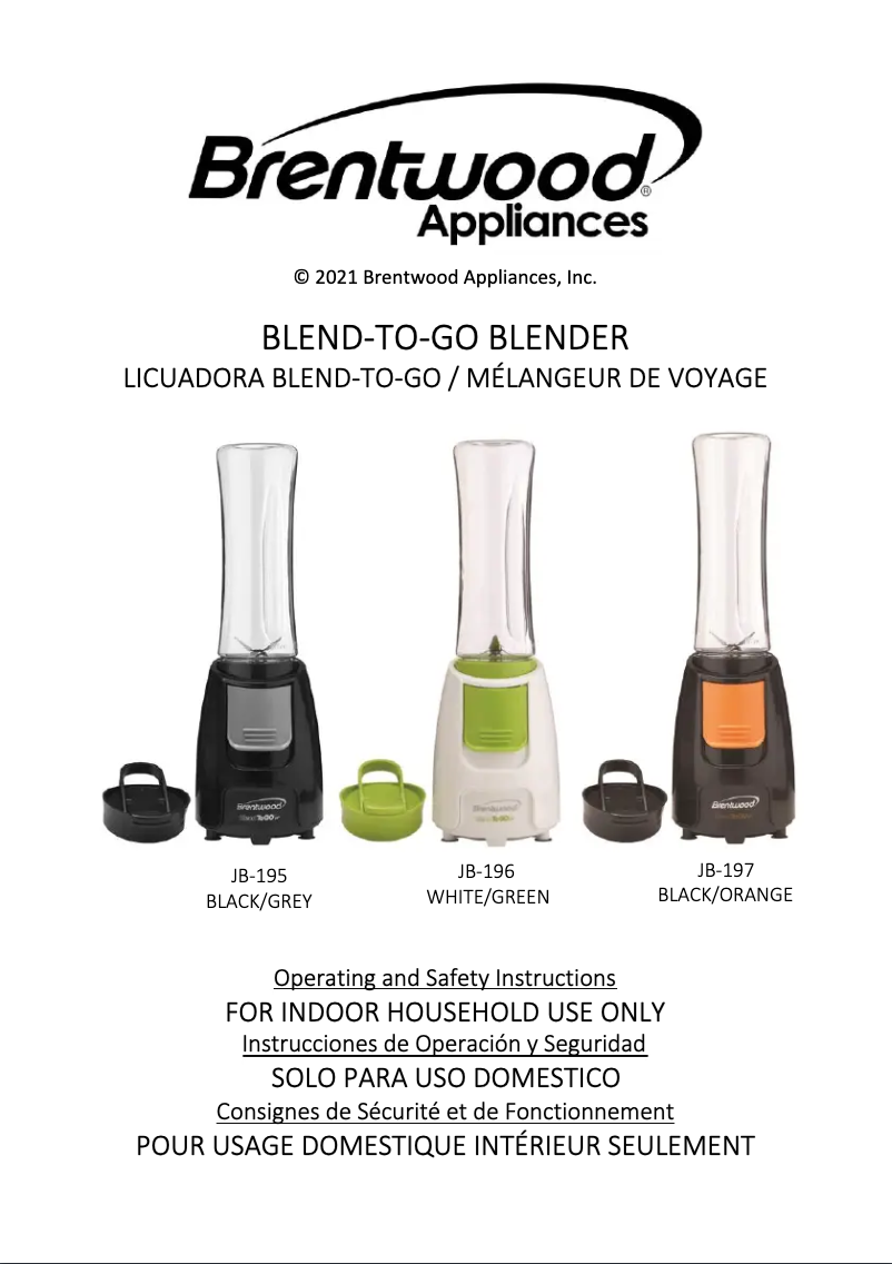 Imagen de la primera página del manual del dispositivo JB-195