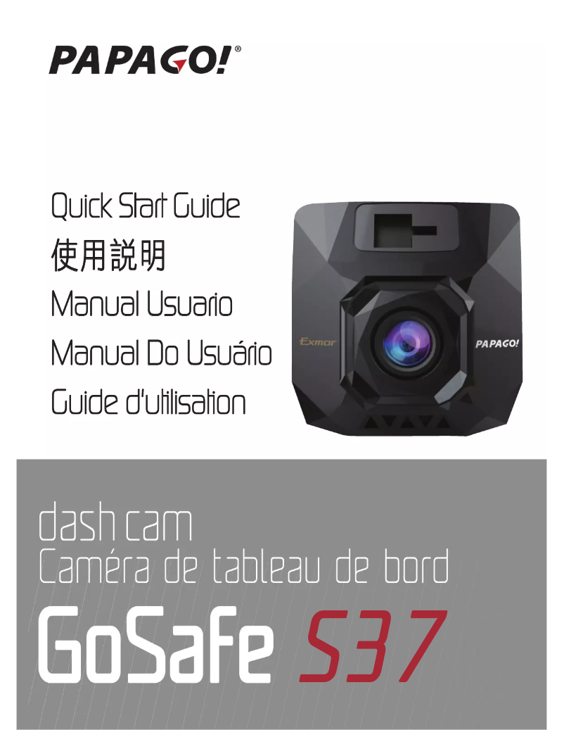 Imagen de la primera página del manual del dispositivo GoSafe S37