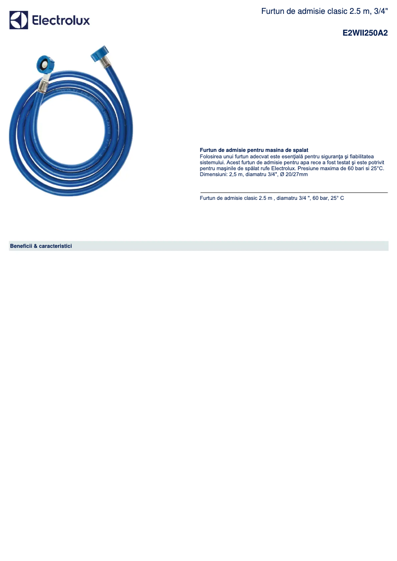 Imagen de la primera página del manual del dispositivo E2WII250A2