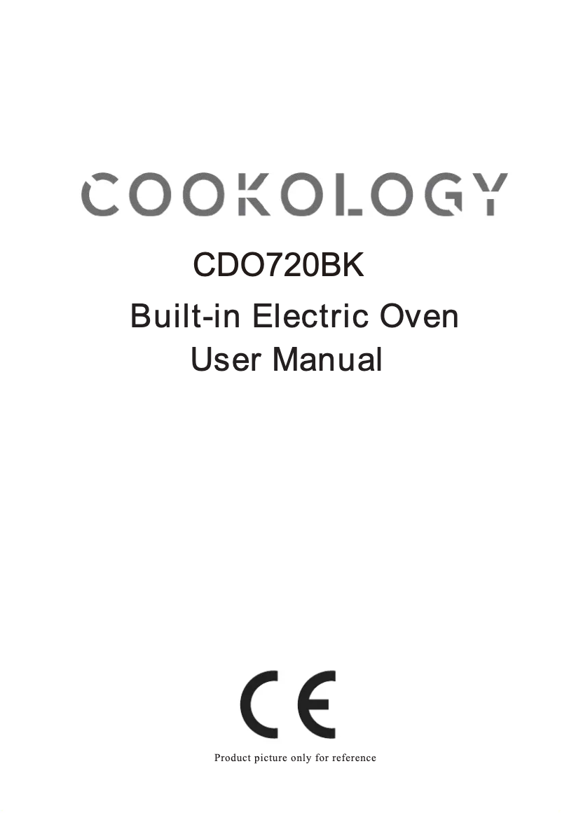 Página 1 del manual Manual de usuario Cookology CDO720BK
