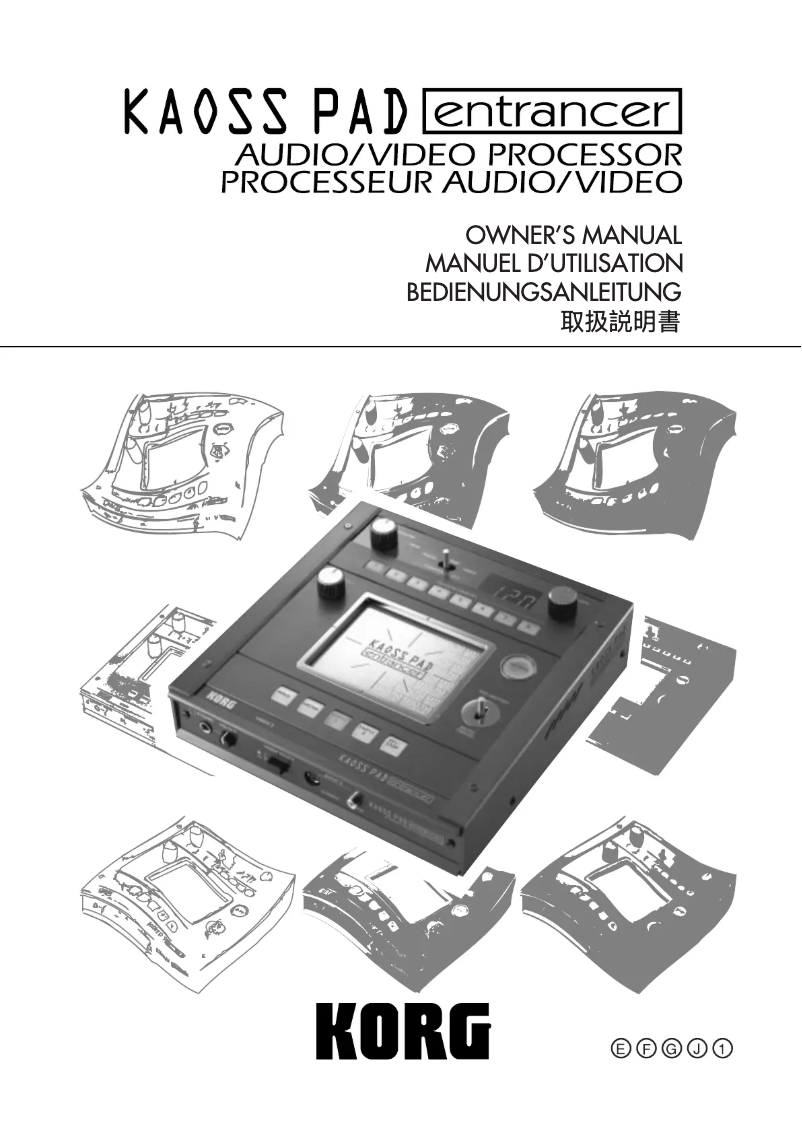 Imagen de la primera página del manual del dispositivo Kaoss PAD entrancer