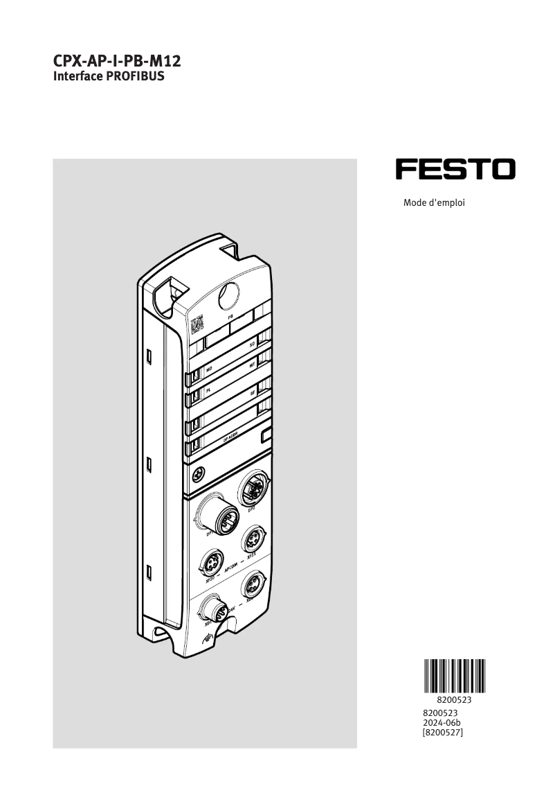 Página 1 del manual Manual de usuario Festo CPX-AP-I-PB-M12