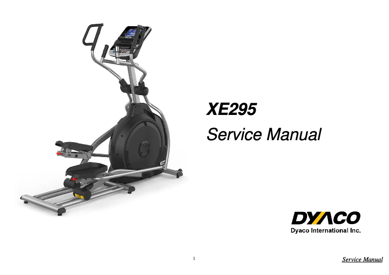 Página nº 1 - Manual de usuario Spirit Fitness XE295