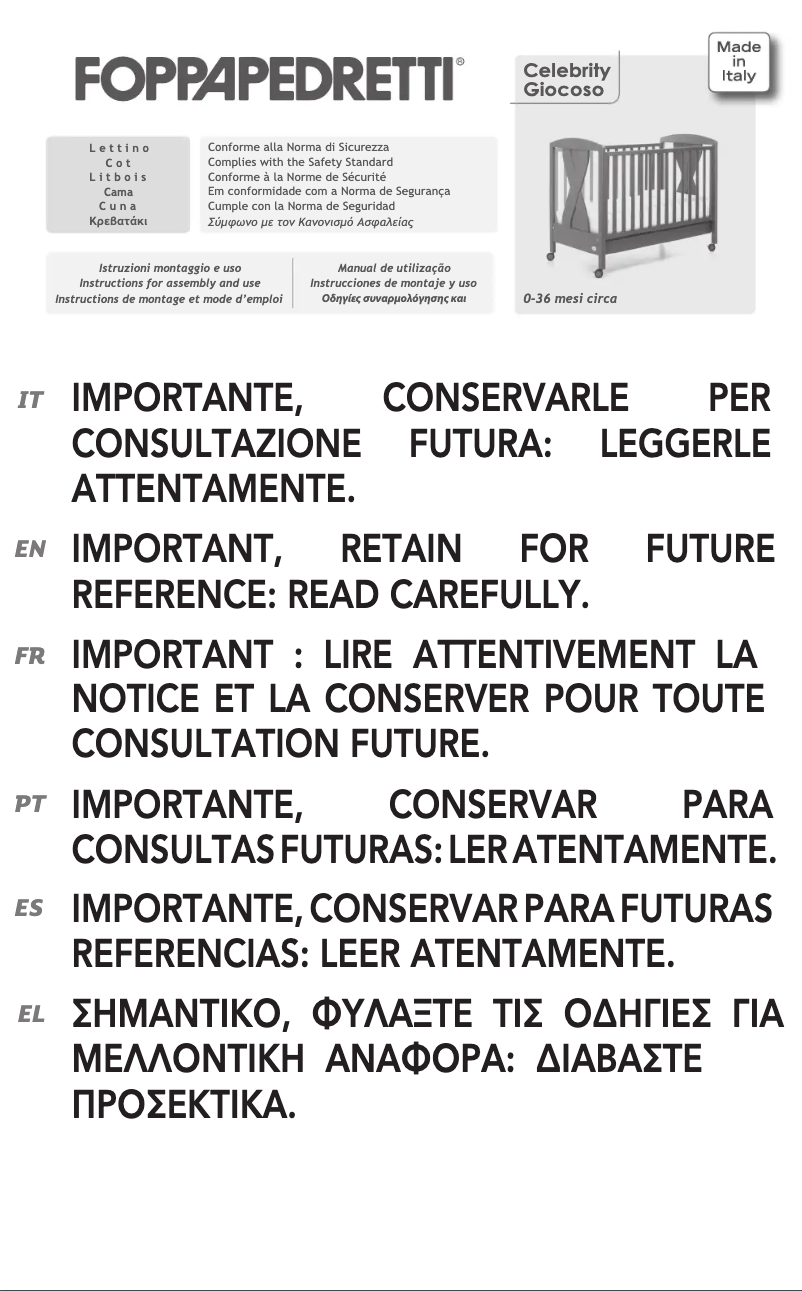 Imagen de la primera página del manual del dispositivo Giocoso