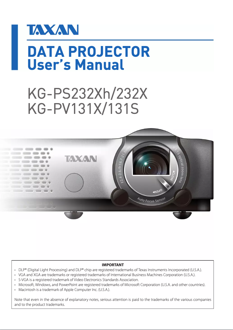 Imagen de la primera página del manual del dispositivo KG-PS232Xh