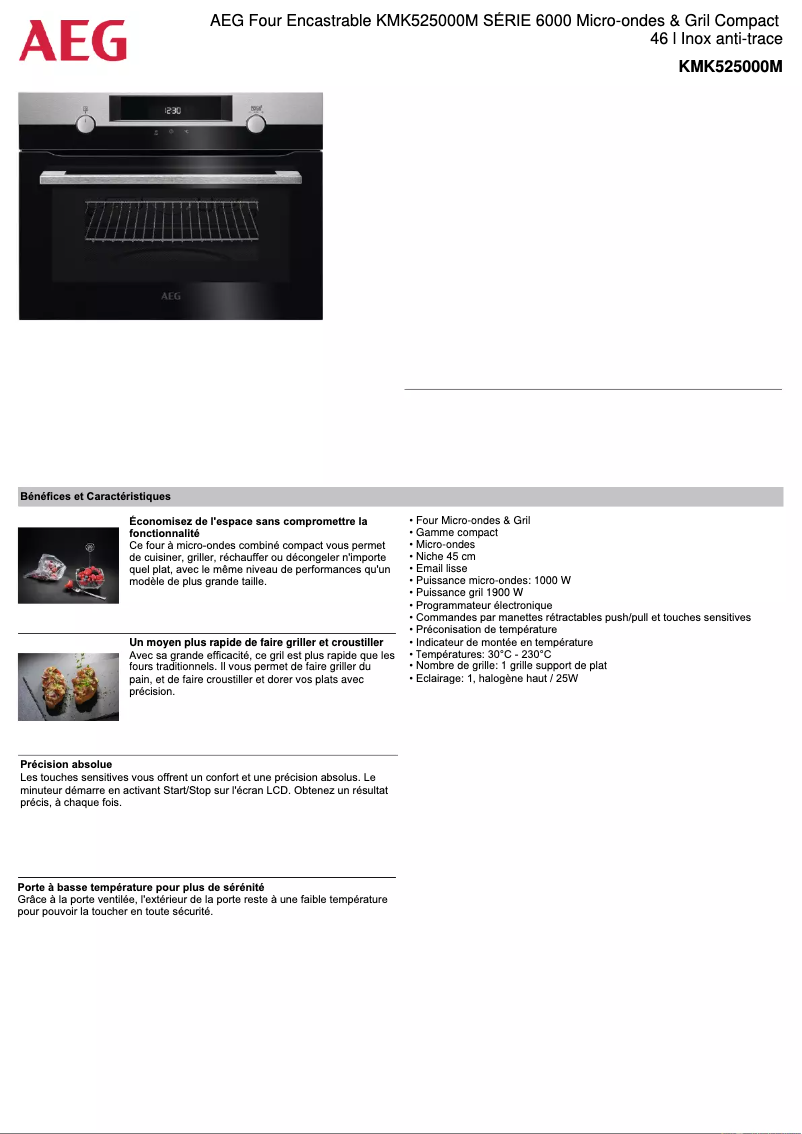 Imagen de la primera página del manual del dispositivo KMK525000M
