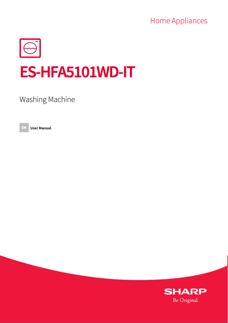 Imagen de la primera página del manual del dispositivo ES-HFA5101WD-IT