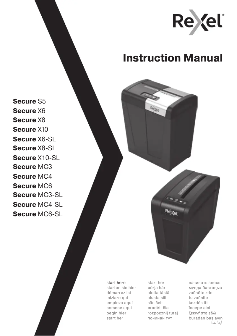 Página 1 del manual Manual de usuario Rexel Secure MC3-SL