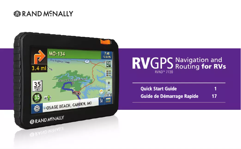 Imagen de la primera página del manual del dispositivo RVND 7720