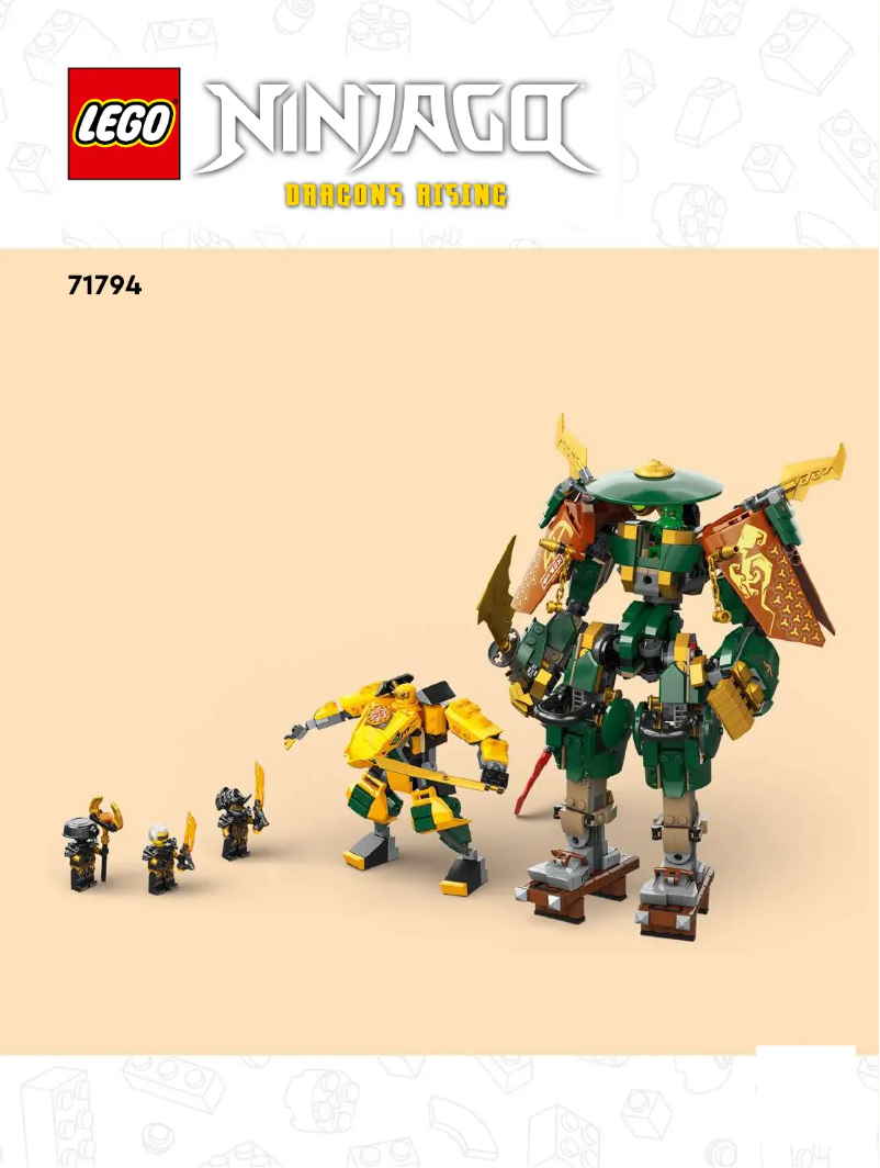 Imagen de la primera página del manual del dispositivo Ninjago 71794
