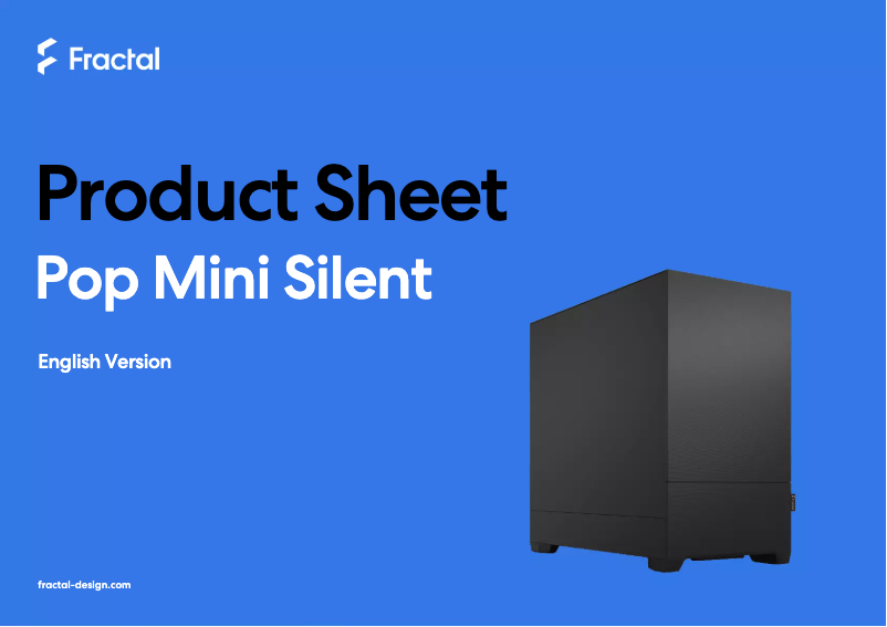 Imagen de la primera página del manual del dispositivo Pop Mini Silent