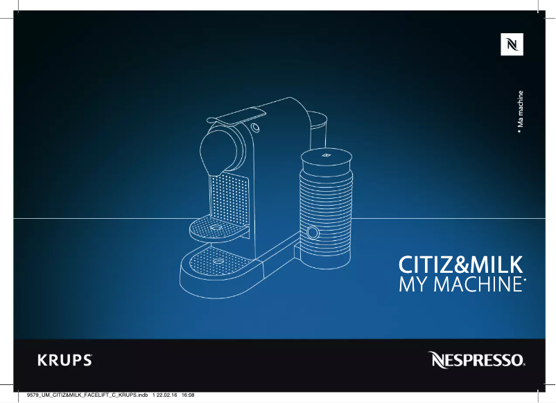 Página 1 del manual Manual de usuario Krups Nespresso Citiz & Milk XN761B