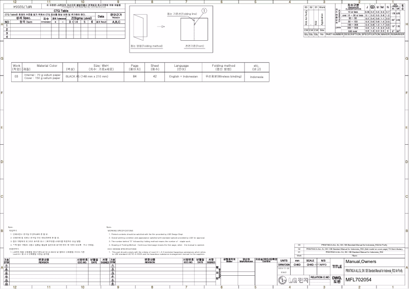 Página 1 del manual Manual de usuario LG P13RV3