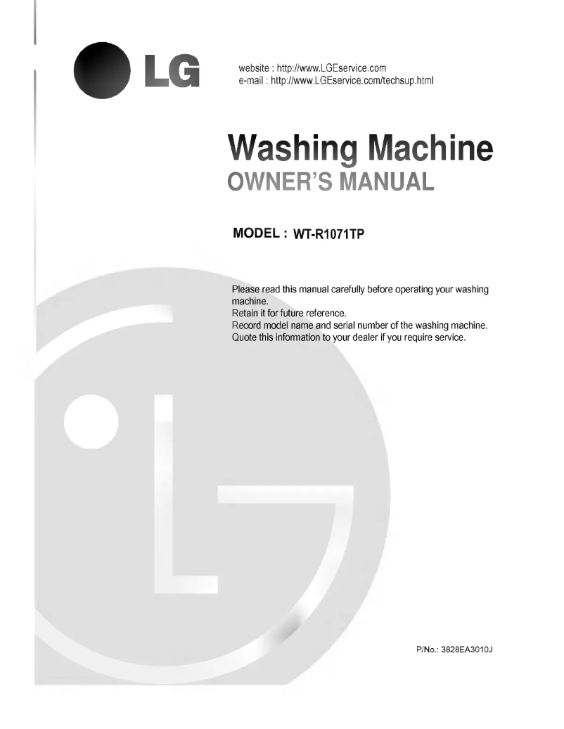 Imagen de la primera página del manual del dispositivo WT-R1071TP