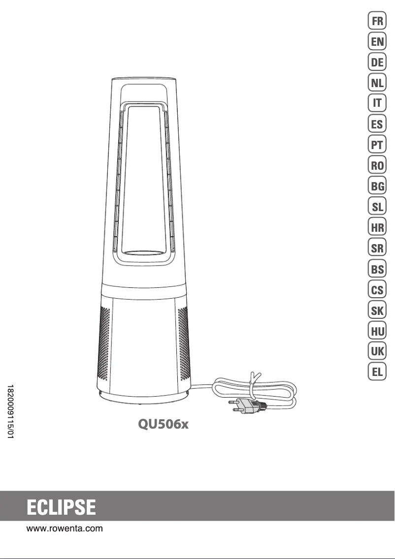 Imagen de la primera página del manual del dispositivo Eclipse QU5060