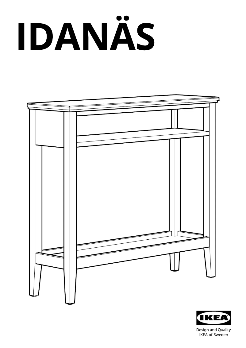 Imagen de la primera página del manual del dispositivo IDANÄS 904.878.79