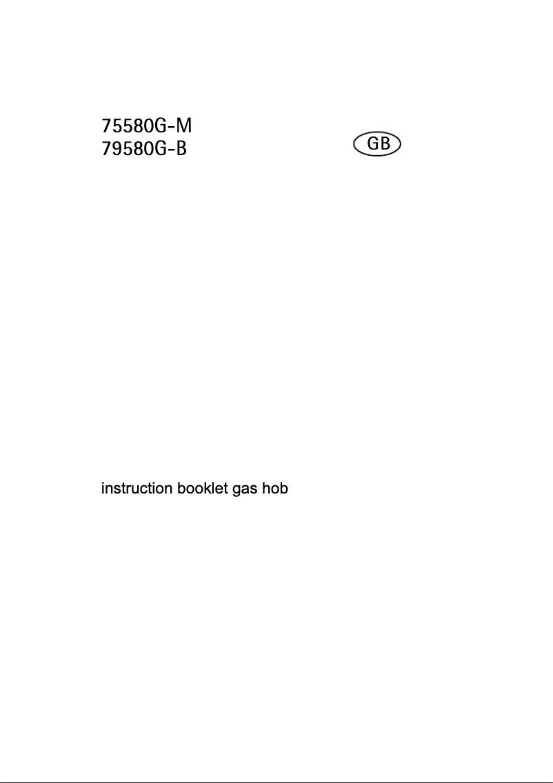 Página 1 del manual Manual de usuario Electrolux 75580G