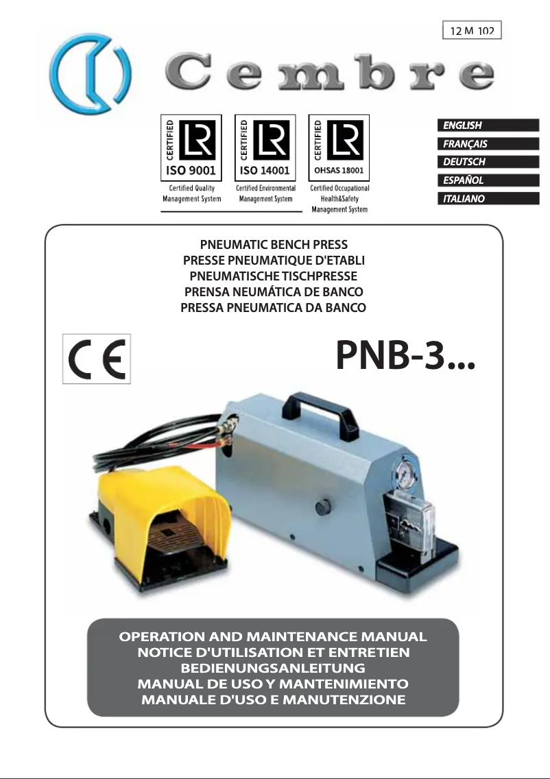 Imagen de la primera página del manual del dispositivo PNB-3N1