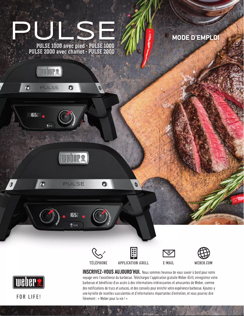 Página 1 del manual Manual de usuario Weber Pulse 1000