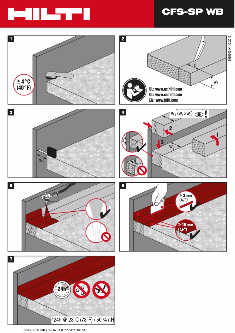 Imagen de la primera página del manual del dispositivo CFS-SP WB