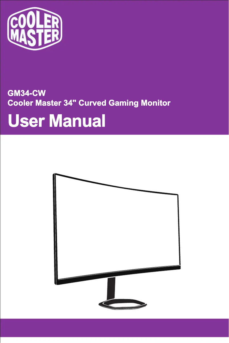 Imagen de la primera página del manual del dispositivo Gaming GM34-CW
