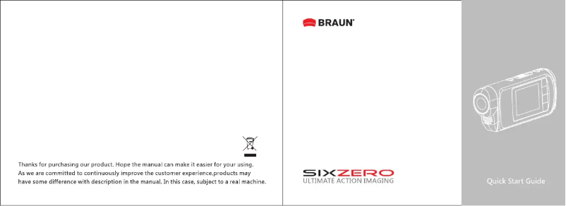 Página 1 del manual Manual de usuario Braun SixZero Ultimate