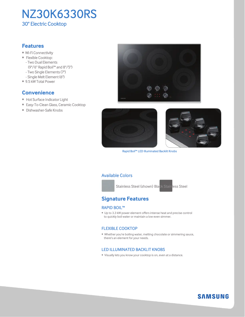 Imagen de la primera página del manual del dispositivo NZ30K7570RS