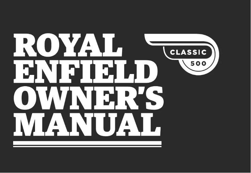 Página 1 del manual Manual de usuario Royal Enfield Classic 500 (2014)
