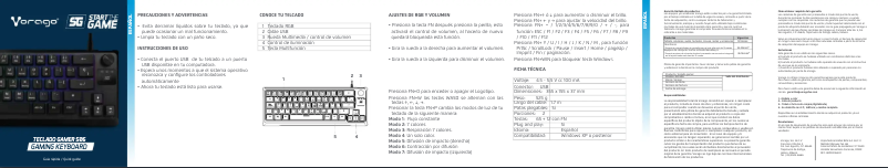 Página 1 del manual Manual de usuario Vorago KB-506