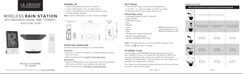 Imagen de la primera página del manual del dispositivo 724-1415BL