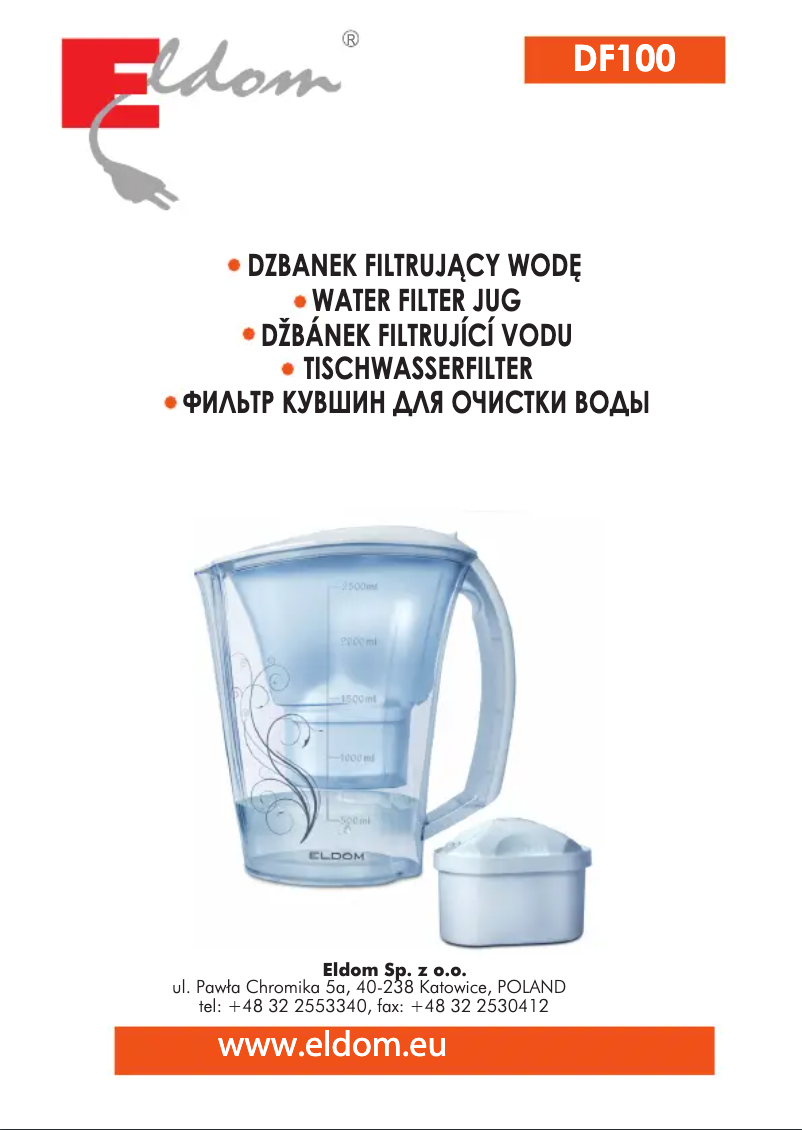 Página 1 del manual Manual de usuario Eldom DF100